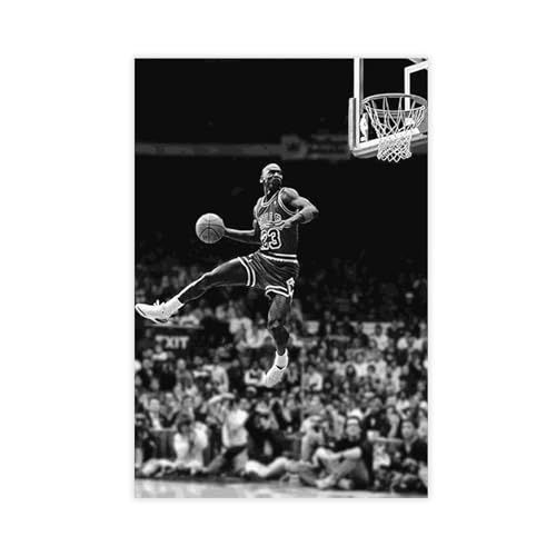 GeDiz Michael Jordan Poster (2) Leinwand Poster Schlafzimmer Dekor Sport Landschaft Büro Zimmer Dekor Geschenk ungerahmt 40 x 60 cm von GeDiz