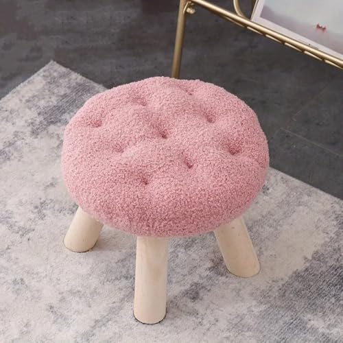 GeFSDOU Blumenhocker Fußhocker Schuhwickelhocker Sofa Couchtisch Niedrig Klein Rund Wohnzimmer Schlafzimmer GeFSDOU Blumenhocker Fußhocker Schuhwickelhocker Sofa Couchtisch Niedrig Klein Rund Wohnzimmer Schlafzimmer von GeFSDOU