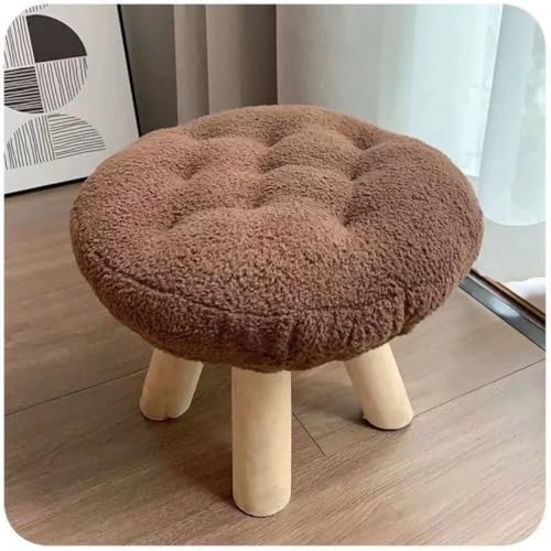 GeFSDOU Blumenhocker Fußhocker Schuhwickelhocker Sofa Couchtisch Niedrig Klein Rund Wohnzimmer Schlafzimmer von GeFSDOU