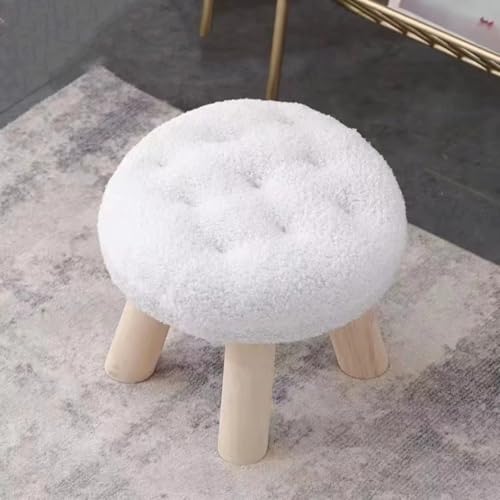 GeFSDOU Blumenhocker Fußhocker Schuhwickelhocker Sofa Couchtisch Niedrig Klein Rund Wohnzimmer Schlafzimmer GeFSDOU Blumenhocker Fußhocker Schuhwickelhocker Sofa Couchtisch Niedrig Klein Rund Wohnzimmer Schlafzimmer von GeFSDOU
