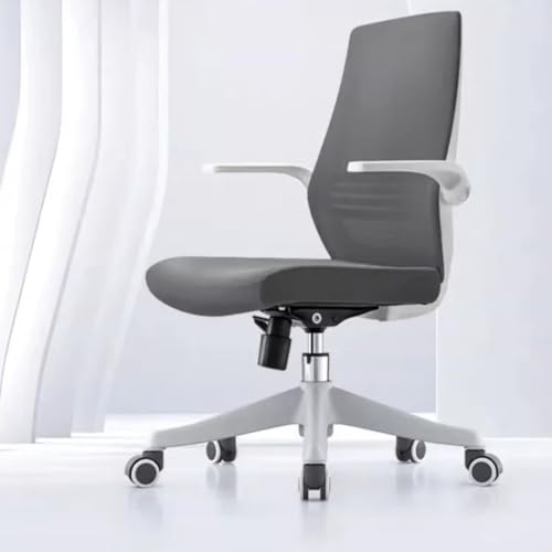 GeFSDOU Bürostuhl mit mittlerer Rückenlehne, ergonomischer Schreibtischstuhl mit Lendenwirbelstütze, kleiner Drehstuhl, Computerstuhl, atmungsaktive Netzrückseite GeFSDOU Bürostuhl mit mittlerer Rückenlehne, ergonomischer Schreibtischstuhl mit Lendenwirbelstütze, kleiner Drehstuhl, Computerstuhl, atmungsaktive Netzrückseite von GeFSDOU