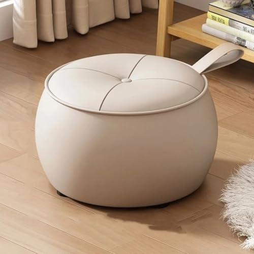 GeFSDOU Haushalts-niedrig für Schuhe, rund, leicht, luxuriös, Sitzblock, Wohnzimmer, Sofa, Couchtisch, einfacher Kürbishocker GeFSDOU Haushalts-niedrig für Schuhe, rund, leicht, luxuriös, Sitzblock, Wohnzimmer, Sofa, Couchtisch, einfacher Kürbishocker von GeFSDOU