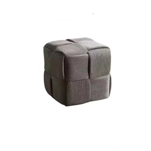 GeFSDOU Haushaltstür Schuhe Hocker Mode Kleiner Hocker Einfache Kreative Würfelhocker Wohnzimmer Sofa Hocker Trethocker von GeFSDOU