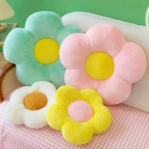 GeFSDOU Kissen, Blume, kreisförmig, Stoff mit weichem Nickerchen, Büro, Klassenzimmer, Stuhlkissen, Couchkissen, Schlafzimmer, Boden, Winter, dick von GeFSDOU