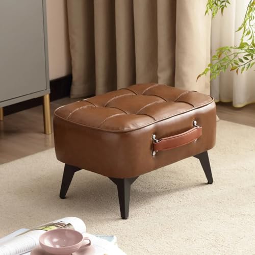 GeFSDOU Minimalistischer kurzer Hocker, superweich, platzsparend, kurzes Sofa, Haushalts-Schuhbank mit Sitzgelegenheit für Wohnzimmer-Eingang von GeFSDOU