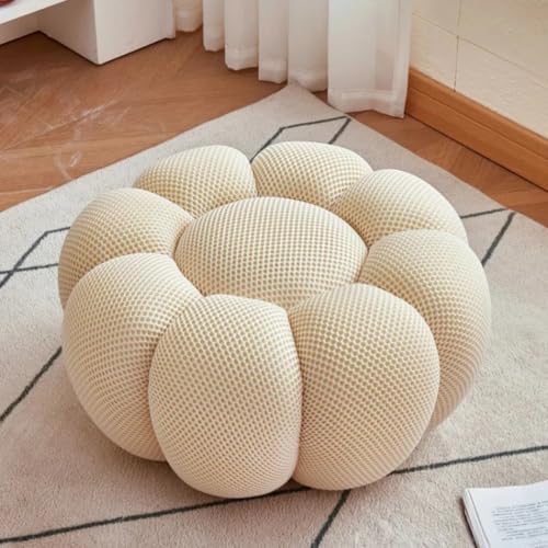 GeFSDOU Nordic Sofa Pedal Simple Round Stool Low Ottomans Living Room Sofa Footstool 3D Fabric Creative Leg Footstool Pumpkin Footstools GeFSDOU Nordic Sofa Pedal Simple Round Stool Low Ottomans Living Room Sofa Footstool 3D Fabric Creative Leg Footstool Pumpkin Footstools von GeFSDOU