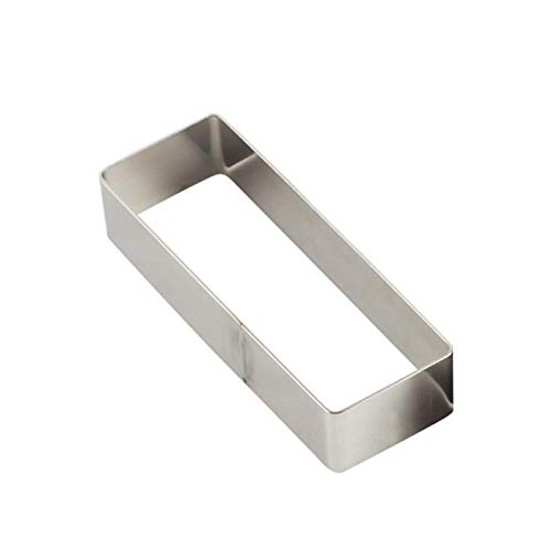 GeKLok Rechteckige Kuchenform, Mousse-Form, DIY-Backwerkzeug mit Edelstahl-Pressstempel, Ausstechformen, quadratische Backformen aus Metall, Mini-Aluminium-Kekse, Fondant, Keksformen GeKLok Rechteckige Kuchenform, Mousse-Form, DIY-Backwerkzeug mit Edelstahl-Pressstempel, Ausstechformen, quadratische Backformen aus Metall, Mini-Aluminium-Kekse, Fondant, Keksformen von GeKLok