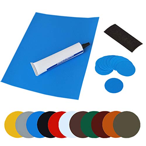 PVC Kleber Reparatur-Set Abdeckplane Schwimmbad Pool Schwimmingpool Teich Kleber- (hellblau) von GeKaHo