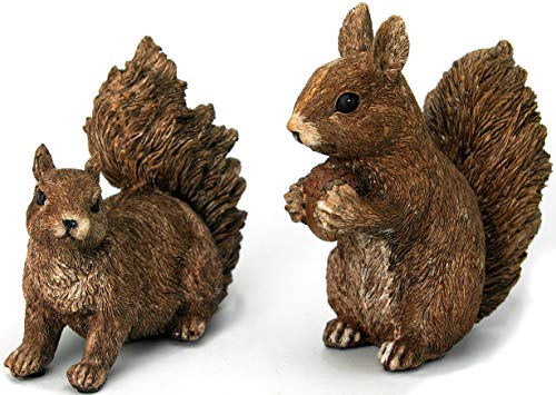 GeKi Trend Eichhörnchen Paar Deko-Figur Garten 2er Set wetterfest in Holz-Optik 13 cm und 15 cm groß GeKi Trend Eichhörnchen Paar Deko-Figur Garten 2er Set wetterfest in Holz-Optik 13 cm und 15 cm groß von GeKi - Trend GmbH