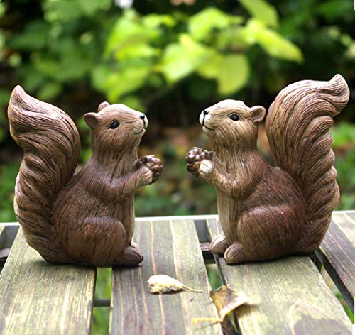 GeKi Trend Eichhörnchen Paar Deko-Figur Garten Balkon Pflanzendeko 2er Set in Holz-Optik 12 cm groß GeKi Trend Eichhörnchen Paar Deko-Figur Garten Balkon Pflanzendeko 2er Set in Holz-Optik 12 cm groß von GeKi - Trend GmbH