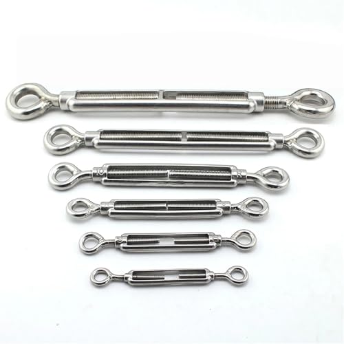 Drahtseilspanner, 304 Edelstahl Auge Spannschloss Draht Seil Spannung Spanner Garten Draht Spanner von GeOinQL