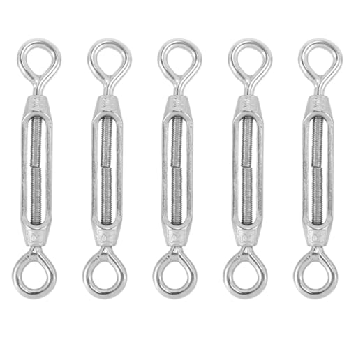 Drahtseilspanner, 5 stücke M4 Edelstahl 304 Auge & Auge Spannschloss Draht Seil Spannung von GeOinQL