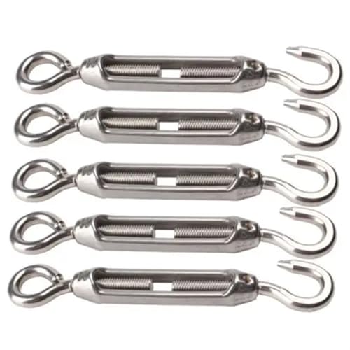 Drahtseilspanner, Spannschloss-Drahtspanner, 3 Stück M4-Spannschloss-Drahtspanner, Edelstahl 304, Haken- und Ösen-Spannschloss, Drahtseilspannung von GeOinQL