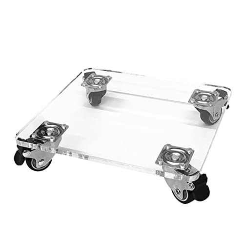 GeOinQL Pflanzentransportwagen mit Rädern, Transparenter Blumentopf-Rollensockel for den Innen- und Außenbereich GeOinQL Pflanzentransportwagen mit Rädern, Transparenter Blumentopf-Rollensockel for den Innen- und Außenbereich von GeOinQL