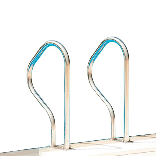 Pool Handlauf, 2 Stück Edelstahl-Treppengeländer for den Boden oder Stufen, rostfreie Poolgeländer Pool Handlauf, 2 Stück Edelstahl-Treppengeländer for den Boden oder Stufen, rostfreie Poolgeländer von GeOinQL