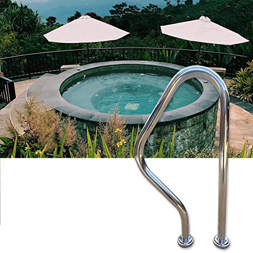 Pool Handlauf, Edelstahl Pool Schritte Handlauf for Outdoor Indoor Spa Wasser Park, von GeOinQL