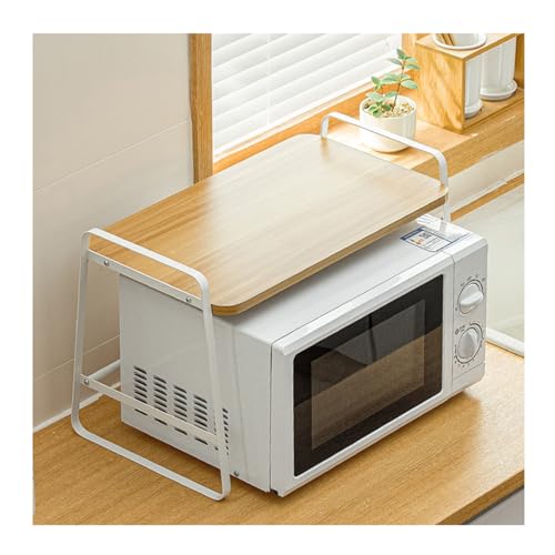 Thekenablage, Mikrowellen-Ständer, Multifunktionaler Ständer Mikrowelle Standbackofen Baker's Kitchen Tischplatte und Organizer unter dem Waschbecken Ablagefach Spi sparendes Regal von GeOinQL