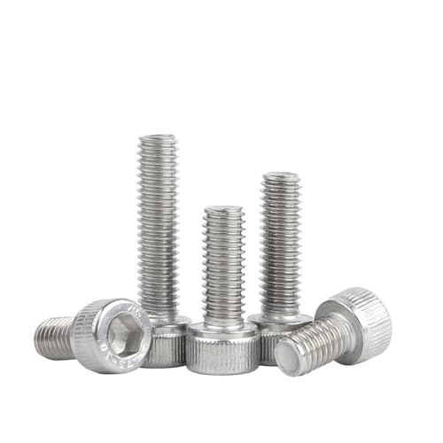 10/5/1 Stück DIN912 M3 M4 M5 M6 M8 M10 M12 Linksgewinde 304 Edelstahl Allen Sechskant Innensechskant Tasse Zylindrischer Kopf Schraubenbolzen (Size : M5 x 8mm (10pcs)) von GeRRiT