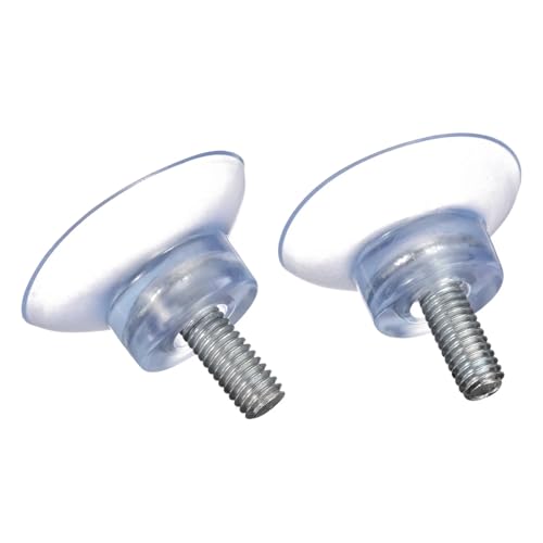 GeRRiT 4Pcs Gummi Starke Saugnapf Ersatz Transparent Glas Sucker Haken for Glas Tisch Tops W/M6/M8 schraube Lagerung Werkzeug kann lange verwendet werden. (Color : M6X13) von GeRRiT