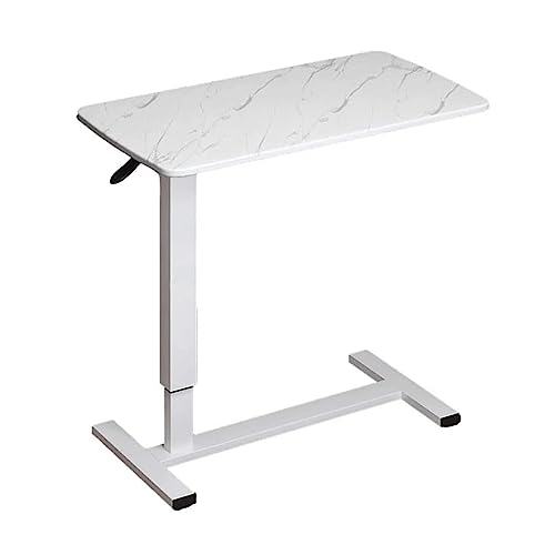 GeRRiT Nachttisch in C-Form, höhenverstellbarer Nachttisch mit Rollen, Laptop-Schreibtisch, mobiler Stehschreibtisch mit Stahlrahmen von GeRRiT