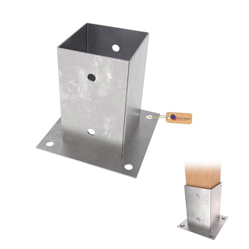 Aufschraubbodenhülse feuerverzinkt 121 x 150 mm von GeZu Impex