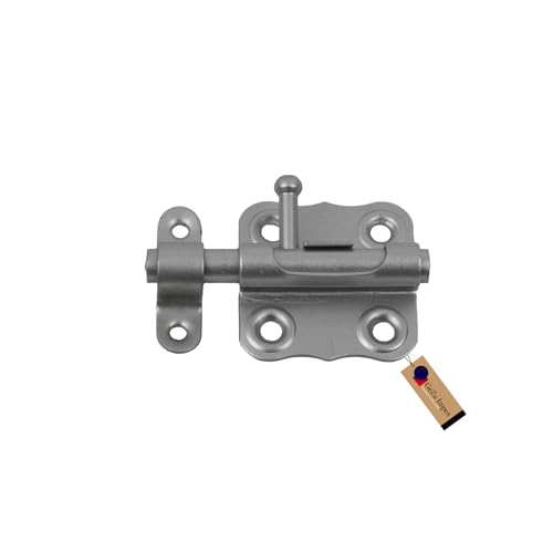 GeZu Impex® Grendelriegel 40 x 40 mm Türriegel verzinkt Schieberiegel Riegelschloss von GeZu Impex
