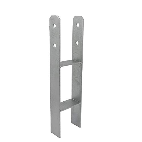 GeZu Impex® H-Anker 81 x 400 mm Pfostenträger Pfostenschuh Pfostenanker H-Form von GeZu Impex