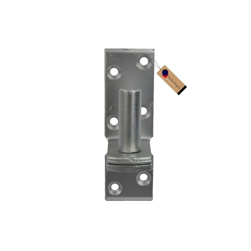 GeZu Impex® Kloben Dornmaß Ø 16 mm, weit auf Platte I Zapfengriff verzinkt I Platte 115 x 40 mm von GeZu Impex