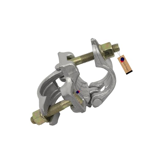 GeZu Impex® Normalkupplung Gerüstschelle 48 x 48 mm mit Bundmutter SW 22 Kupplung Doppelschelle 90°, Starre Kupplung von GeZu Impex