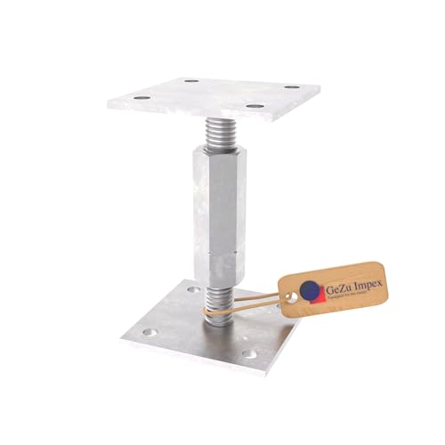 Pfostenträger Andy höhenverstellbar 70 x 70 mm, Verstellbereich 115mm - 160 mm von GeZu Impex