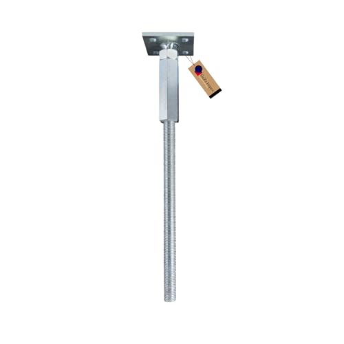 GeZu Impex® Pfostenträger Paul 80 x 80 mm höhenverstellbar zum einbetonieren Stützfuß Pfostenschuh von GeZu Impex