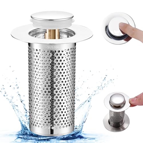 Abflussstopfen mit Sieb 33-55mm Waschbeckenstöpsel mit Haarsieb Abflusssieb Waschbecken Bodenablauf Filter aus Edelstahl Abflussstopfen Stöpsel Waschbecken Waschbeckenstöpsel mit Sieb Abflussstopfen mit Sieb 33-55mm Waschbeckenstöpsel mit Haarsieb Abflusssieb Waschbecken Bodenablauf Filter aus Edelstahl Abflussstopfen Stöpsel Waschbecken Waschbeckenstöpsel mit Sieb von Geaanen