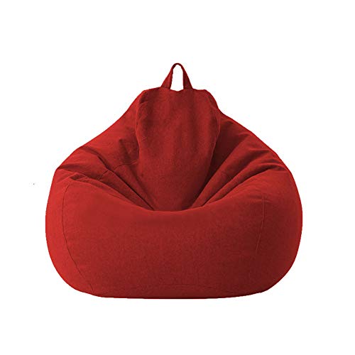 Geagodelia - Bezug für Sofas, Sitzsack, klassisch, ohne Füllung, für Erwachsene und Kinder, Rot, 70 x 80 cm von Geagodelia