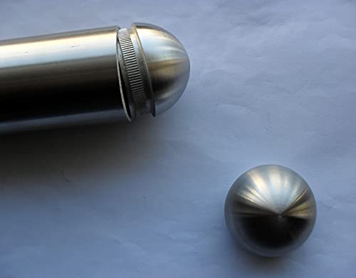 Edelstahl Rohrstopfen Typ Halbrund für Ø 33,7 * 2 mm Rohr V2A Endkappe Abschluss Stopfen Deckel VA von Geakv