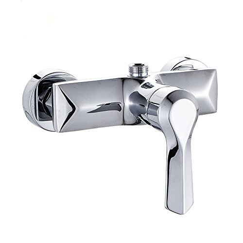Moderne Mode Chrom Wandmontierte Dusche Wasserhahn Wasserhahn Manueller Mischbatterie Ventil Kontrollschalter Badezimmer Zubehör von CZ