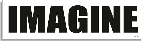 „Imagine“ Auto-Stoßstangenmagnet John Lennon Tribute für Autos für LKW für Erwachsene von Gear Tatz