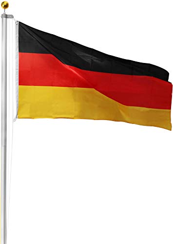 Gear Up Fahnenmast aus Aluminium Farbe Deutschland Größe 6.20 Meter von Gear Up