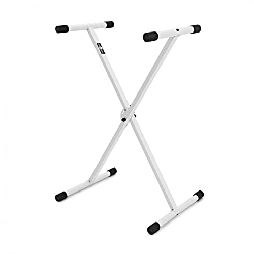 Gear4Music Leichter X-Frame Keyboardständer Weiß 30kg Max. von Gear4Music