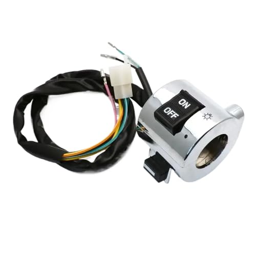 Der verchromte Kontrollschalter rechts oder links mit GY6 Moped Retro Scooter 125cc 150cc -Universal Passform kompatibel(Rechte Seite) von GearHaven