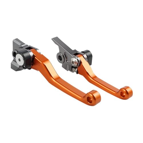 GearHaven CNC Dirt Bike Clutch Bremshebelgriff mit EXCF XC XCF SX SXF XCW 250 300 350 400 450 500 Modelle 2015 2015 2017 2018 2019 2020 2021 2022 2023(Orange) von GearHaven