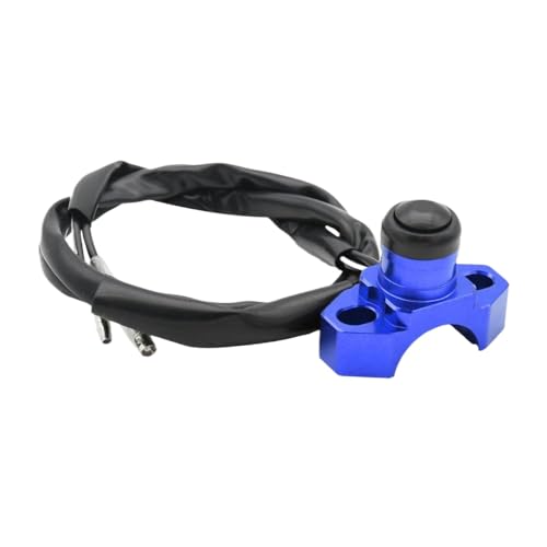 Universal Motorcycle Engine Stopp Start Kill Switch Taste kompatibel mit TC TE TX FC -Modellen CNC Billet Design(Blau) von GearHaven