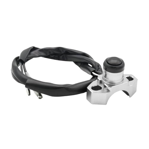Universal Motorcycle Engine Stopp Start Kill Switch Taste kompatibel mit TC TE TX FC -Modellen CNC Billet Design(Silber) von GearHaven