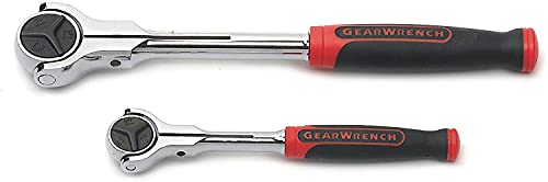 GearWrench Roto 81223 Ratschen-Set, 6,35 mm (1/4 Zoll) und 3/8 Zoll, 72 Zähne, 2 Stück von GearWrench