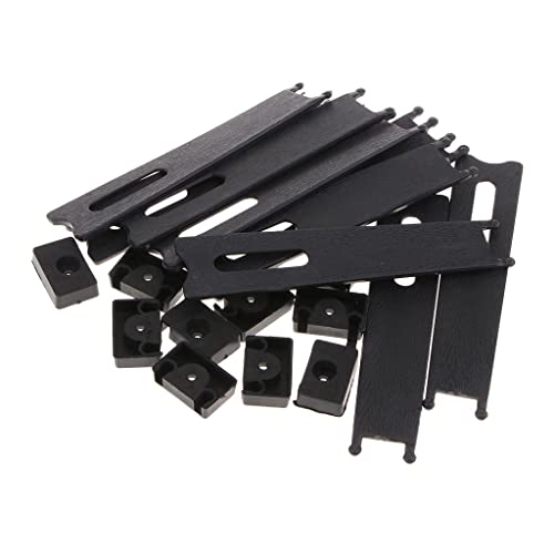 10 Stück Kunststoff-Fotorahmenrückseiten Ständer Display B schwarz von Geardeangloow