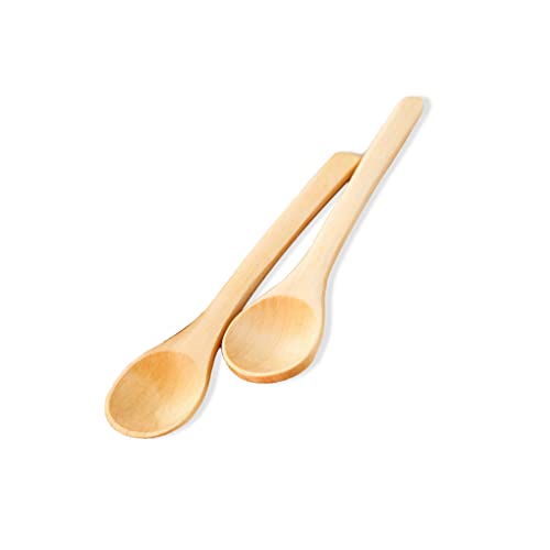 2 Stück Löffel Holz Bambus Haushalt Küche Kinder Abendessen Suppe Geschirr Schaufel Kaffee Milch Dessert Teelöffel Esstisch von Geardeangloow