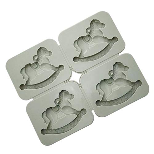 3D-Silikonform für Kerzen, Aromawachs, A: 4 Pferde, A: 4 Pferde von Geardeangloow