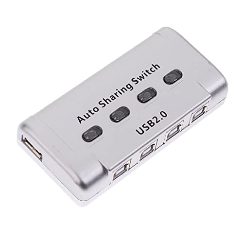 4 Ports USB 2.0 Auto Sharing Switch HUB Selector Switcher für Drucker Scanner von Geardeangloow