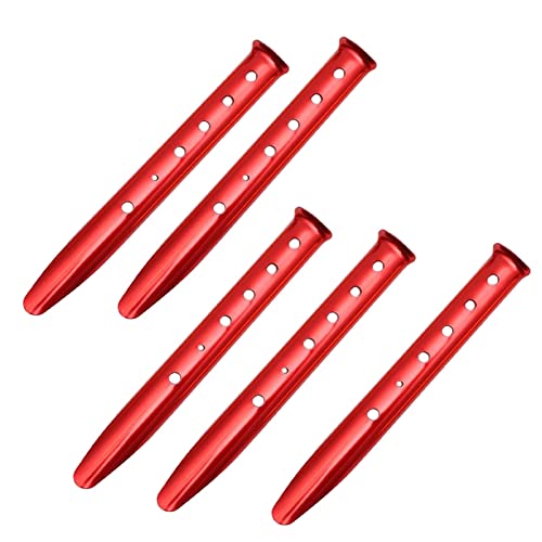 5 Stück Tragbare Zeltheringe Erdnägel Schnee Sand Camping Rot 31 cm 5 Stück Tragbare Zeltheringe Erdnägel Schnee Sand Camping Rot 31 cm von Geardeangloow