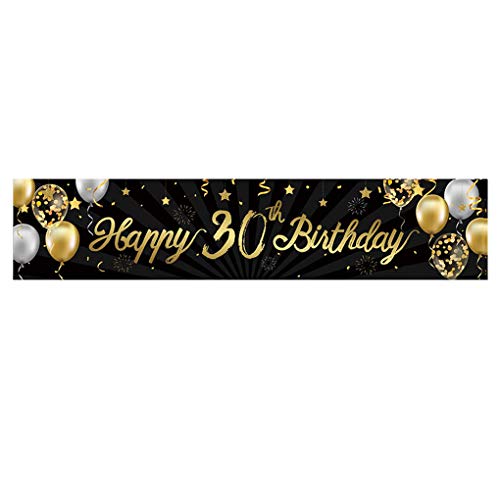 Banner Geburtstagsfeier Hängende Wimpelkette Home Hintergrund Dekoration Girlande Party Dekor, 30 Jahre alt, Stil 02 Banner Geburtstagsfeier Hängende Wimpelkette Home Hintergrund Dekoration Girlande Party Dekor, 30 Jahre alt, Stil 02 von Geardeangloow