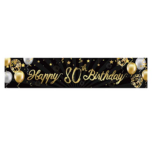 Banner Geburtstagsfeier Hängende Wimpelkette Home Hintergrund Dekoration Girlande Party Dekor, 80 Jahre alt, Stil 07 Banner Geburtstagsfeier Hängende Wimpelkette Home Hintergrund Dekoration Girlande Party Dekor, 80 Jahre alt, Stil 07 von Geardeangloow